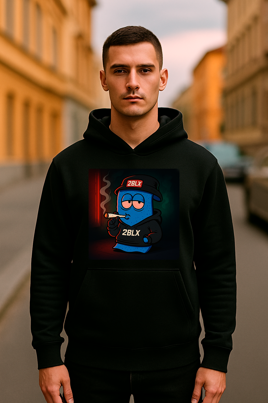 Abrigo con capucha unisex
