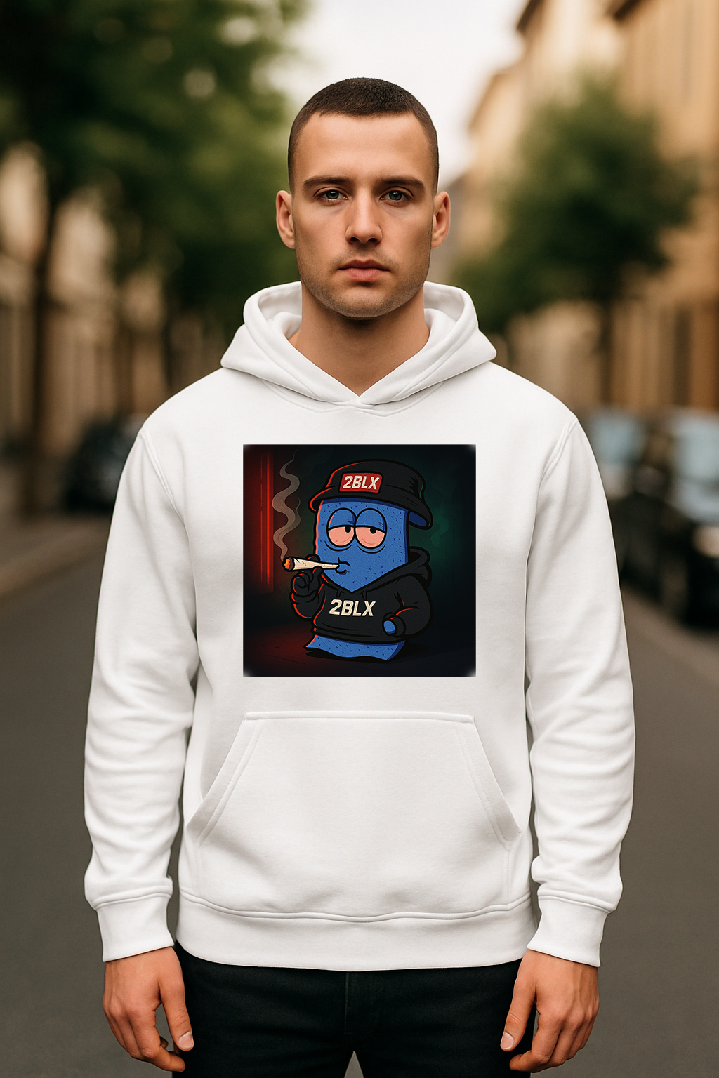 Abrigo con capucha unisex
