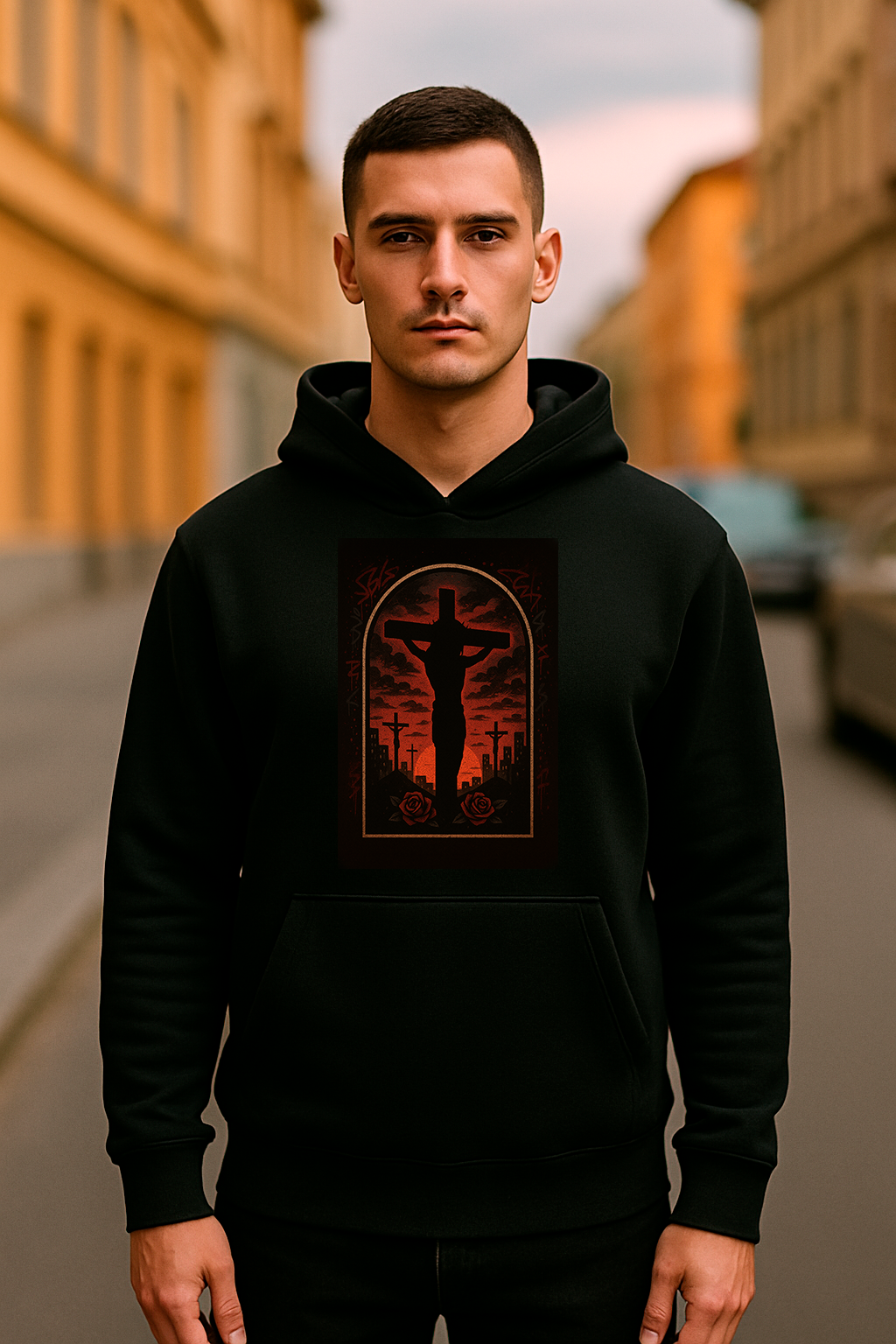 Abrigo con capucha unisex